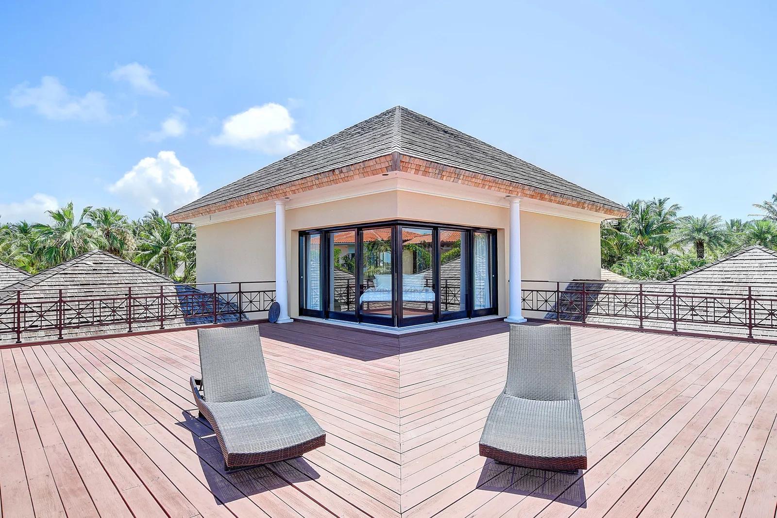 Bahamas Real Estate | View 76 Island End, Ocean Club | Master Bedroom Balcony 5 | View 14