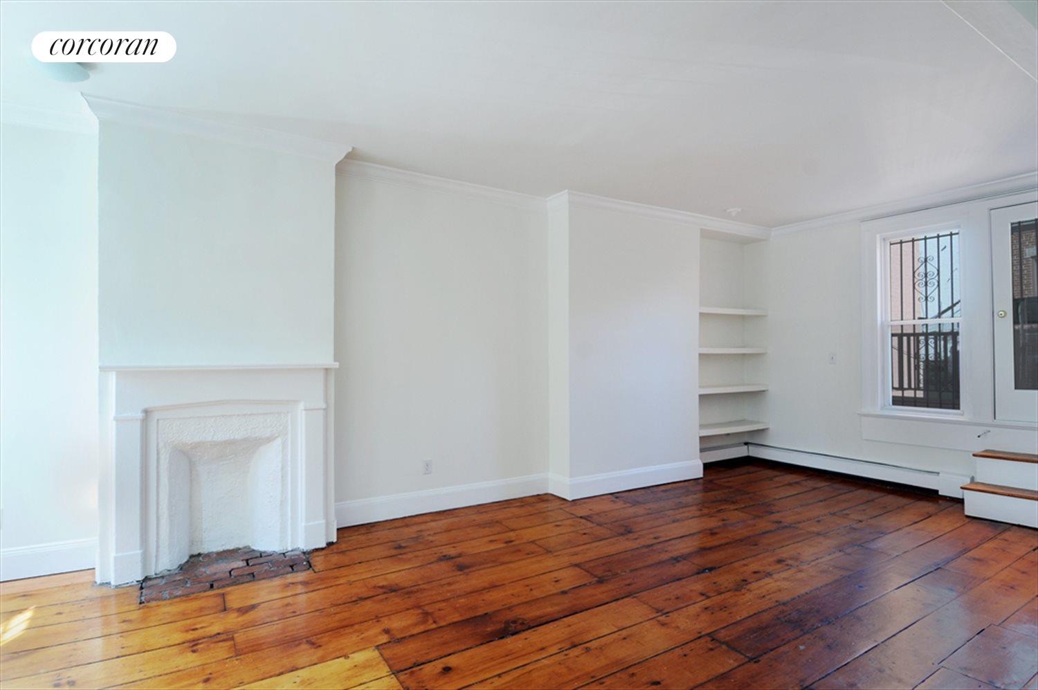 New York City Real Estate | View 259 8th Street, Duplex | living room leading to private deck | View 2