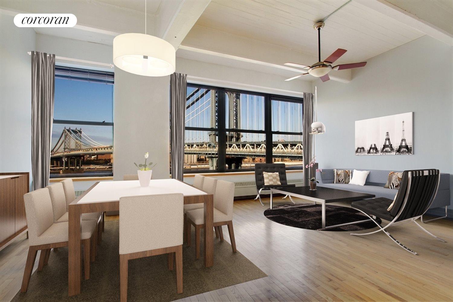 New York City Real Estate | View 1 Main Street, 9C | 1 Bed, 1 Bath | View 1