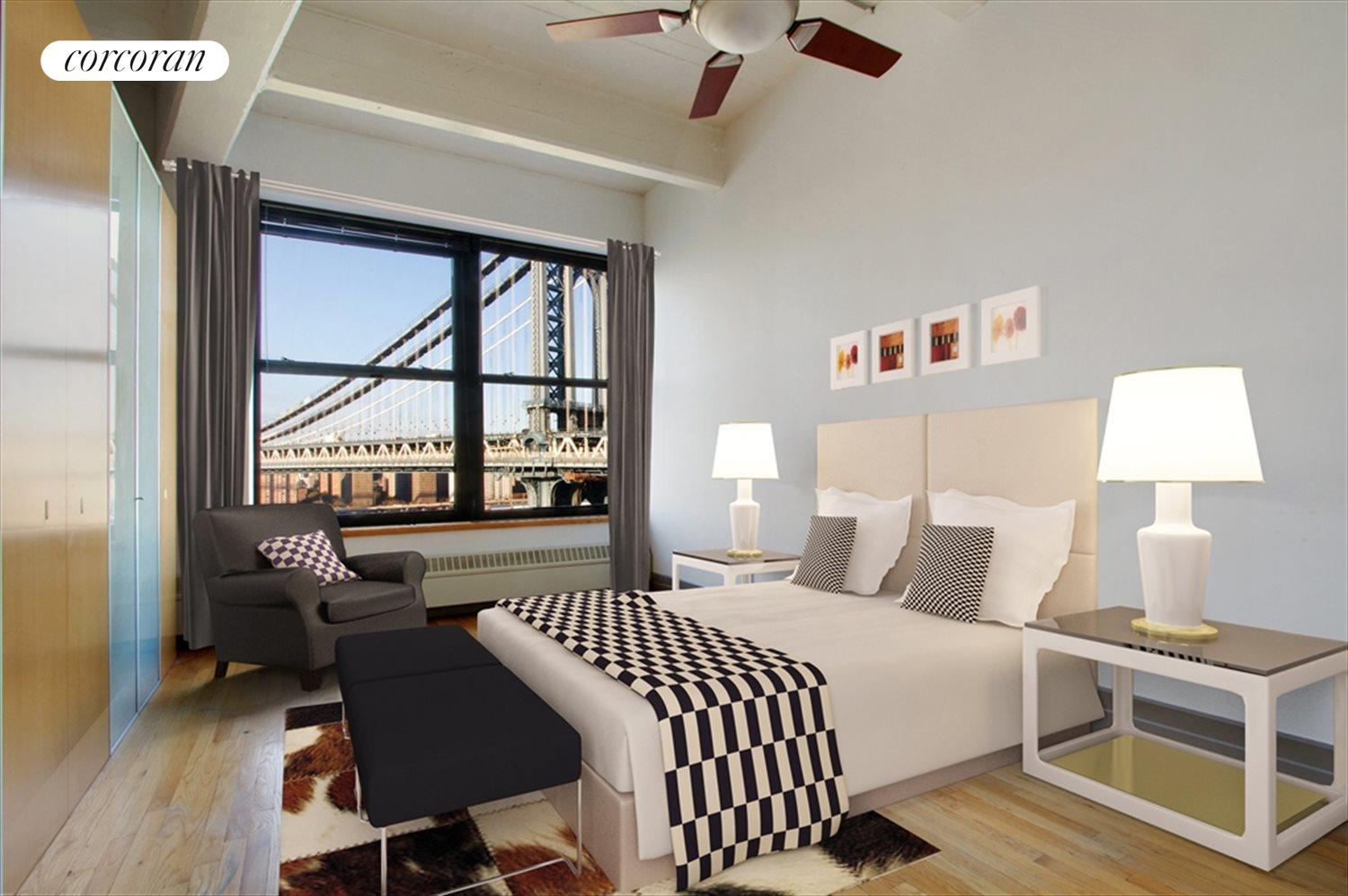 New York City Real Estate | View 1 Main Street, 9C | Bedroom | View 8