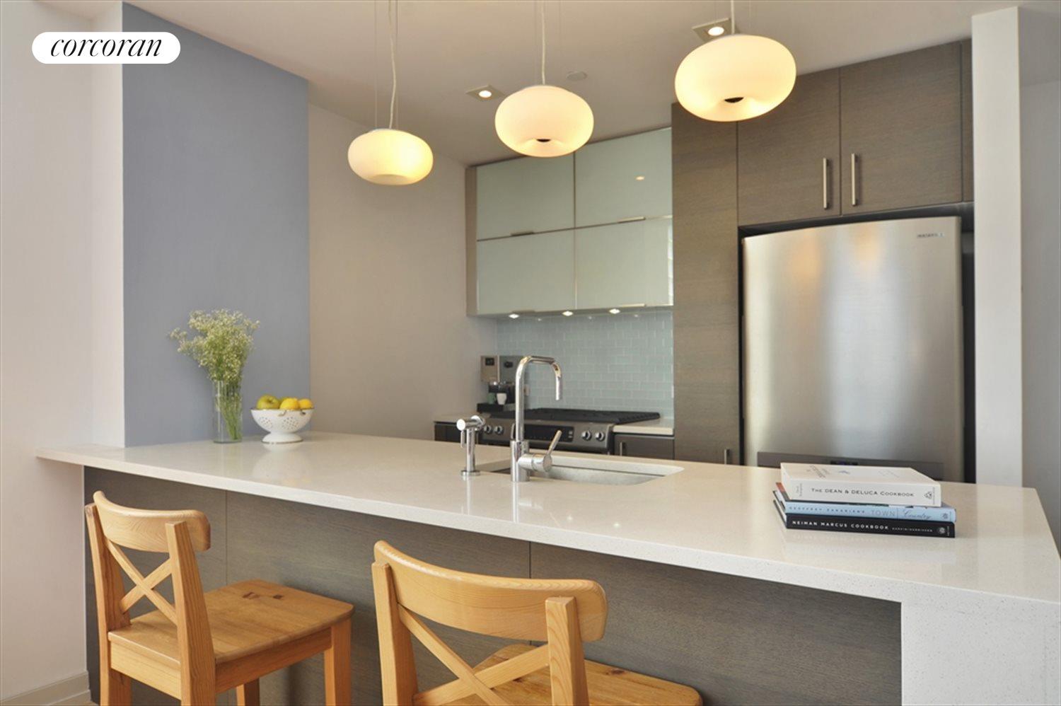 New York City Real Estate | View 21-45 44th Drive, 6H | Modern open kitchen | View 2