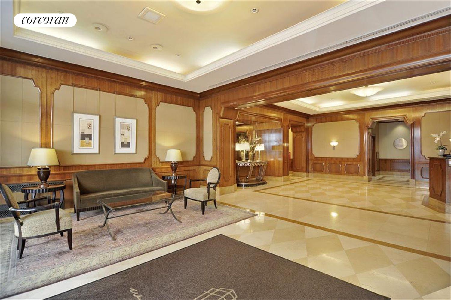 New York City Real Estate | View 350 East 82nd Street, 3D | Beautiful and Grand, Wellington Tower Lobby | View 6