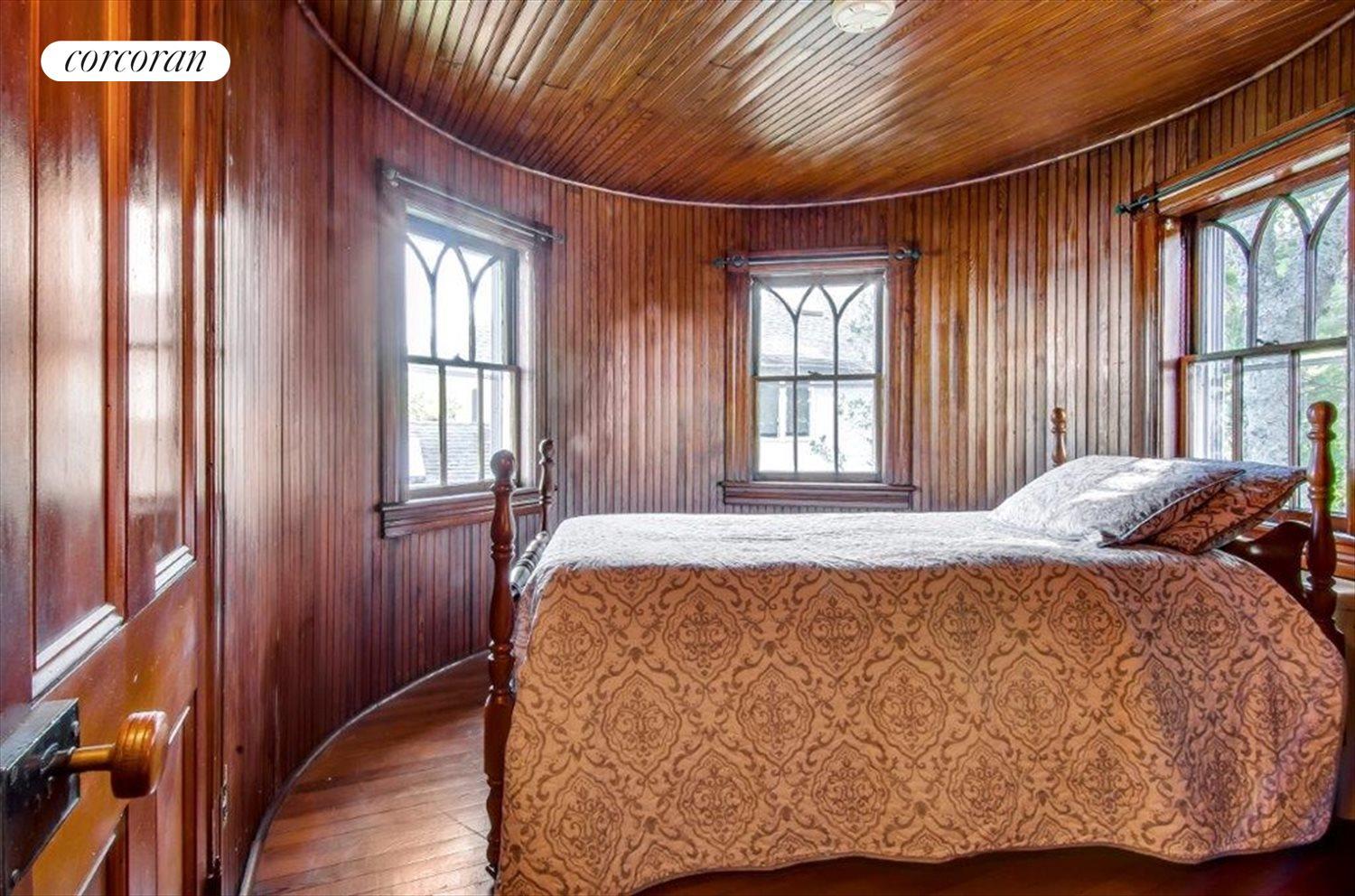 New York City Real Estate | View  | turret bedroom with Adirondack feel | View 17